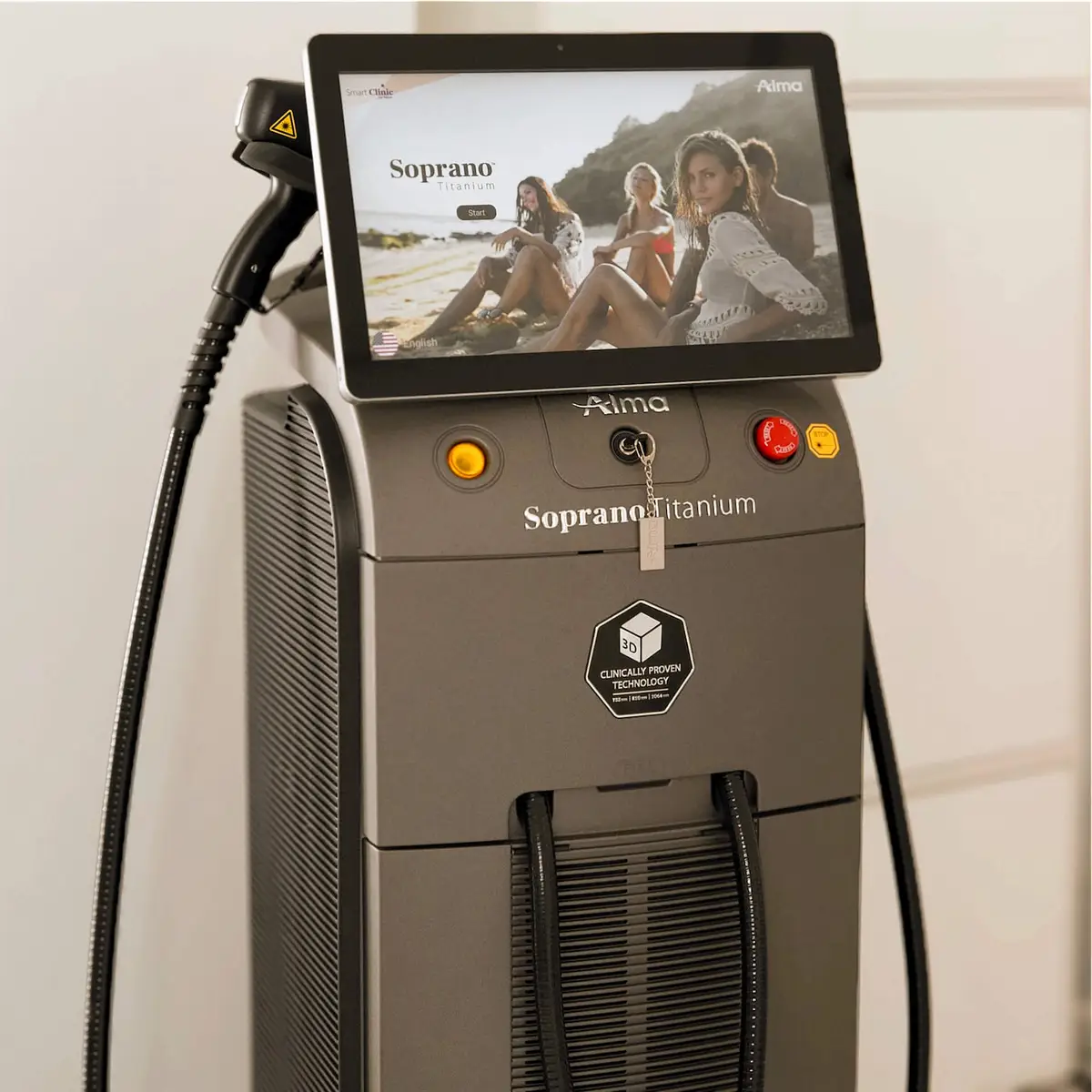 Vår lasermaskin Soprano Titanium